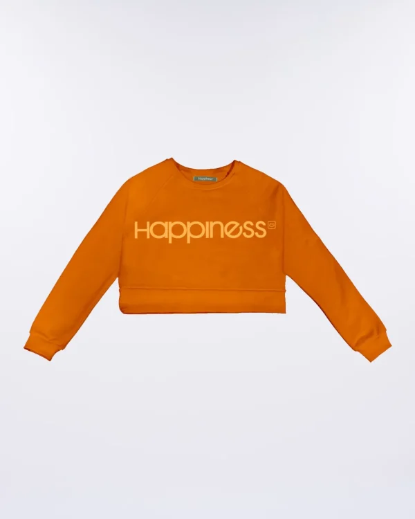 Crop Bimba in cotone felpato Basic