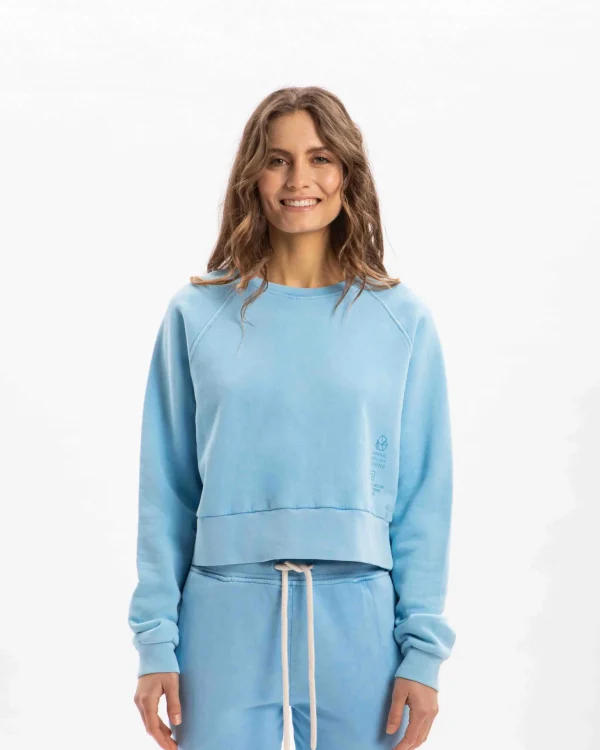 Crop Donna in Cotone Organico felpato