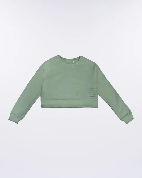 Crop Donna in Cotone Organico felpato