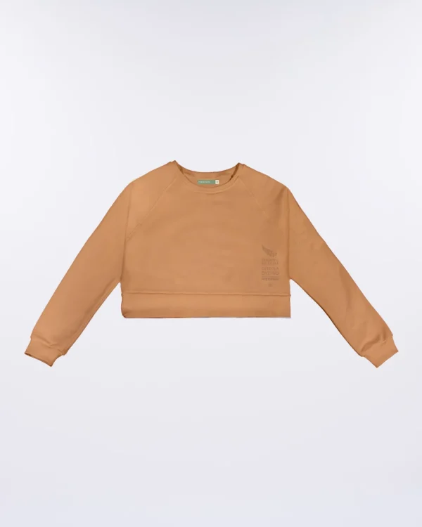 Crop Donna in Cotone Organico felpato