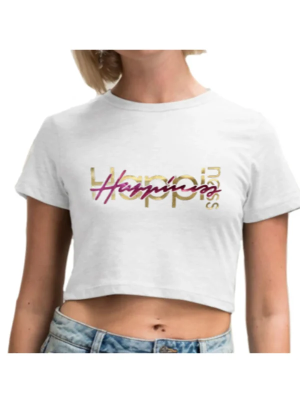 Crop T-Shirt Donna - Happiness AP4073