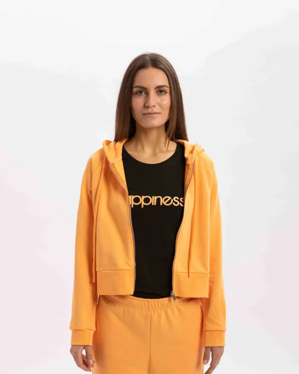 Crop Zip Donna Essential