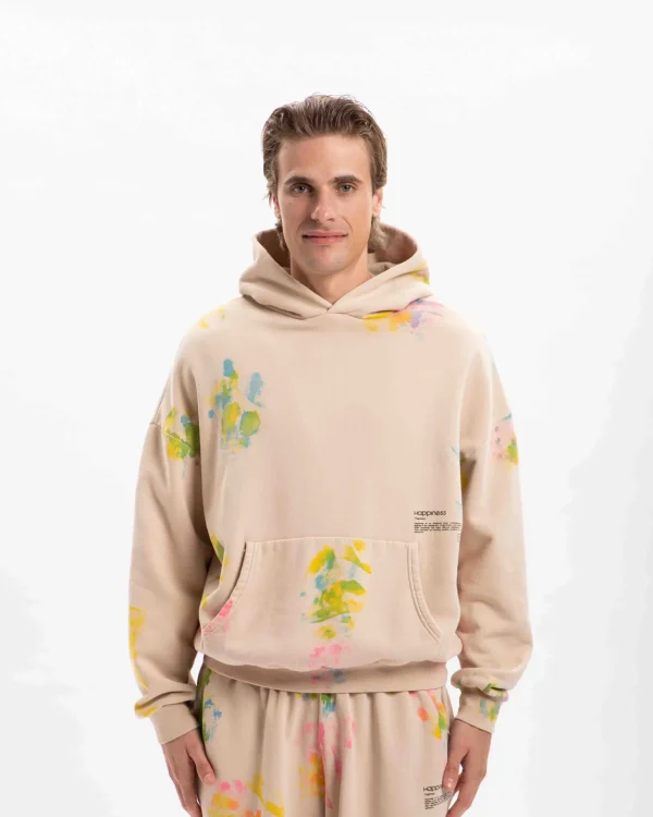 Felpa Hoodie Overdyed