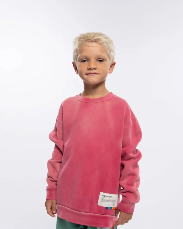 Felpa Kids con etichetta ricamo -FCTY
