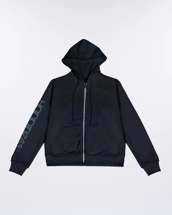 Felpa Kids con zip in cotone felpato