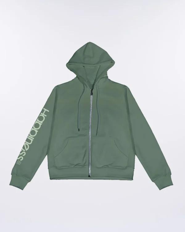 Felpa Kids con zip in cotone felpato