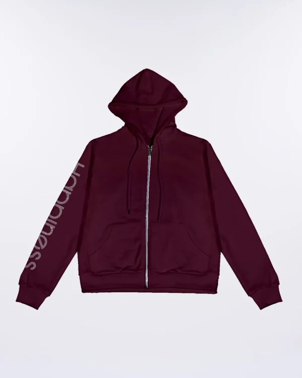 Felpa Zip Bimba Strass irridescente cod. 01