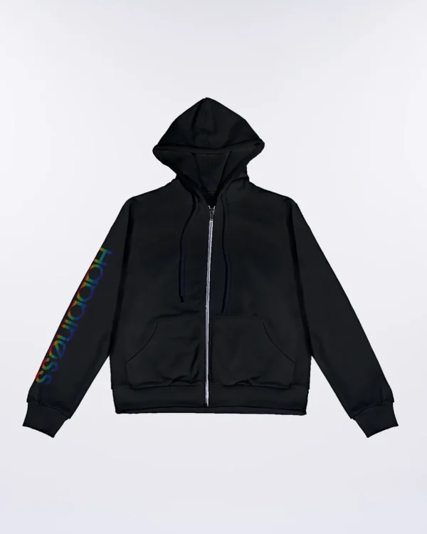 Felpa Zip Bimba Strass multicolore rainbow cod. 03