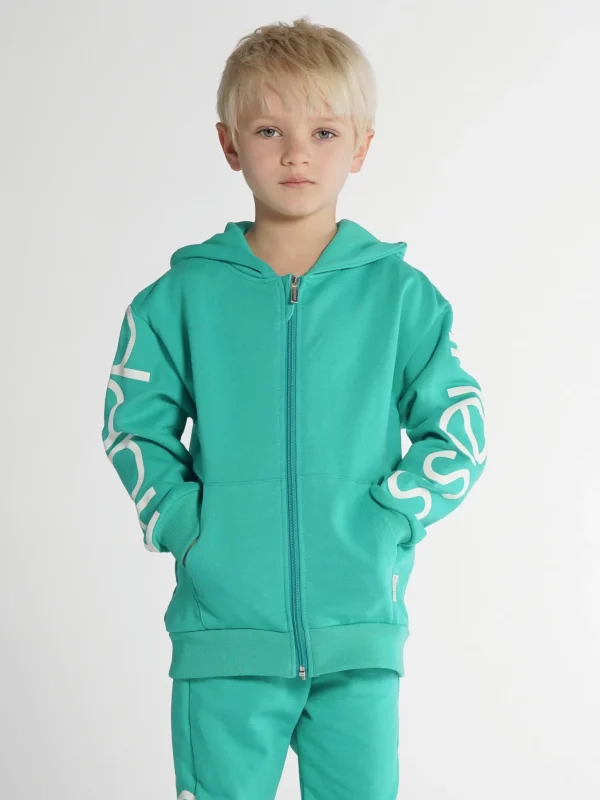 Felpa Zip Bimbo - Happiness Big Slim Sleeves