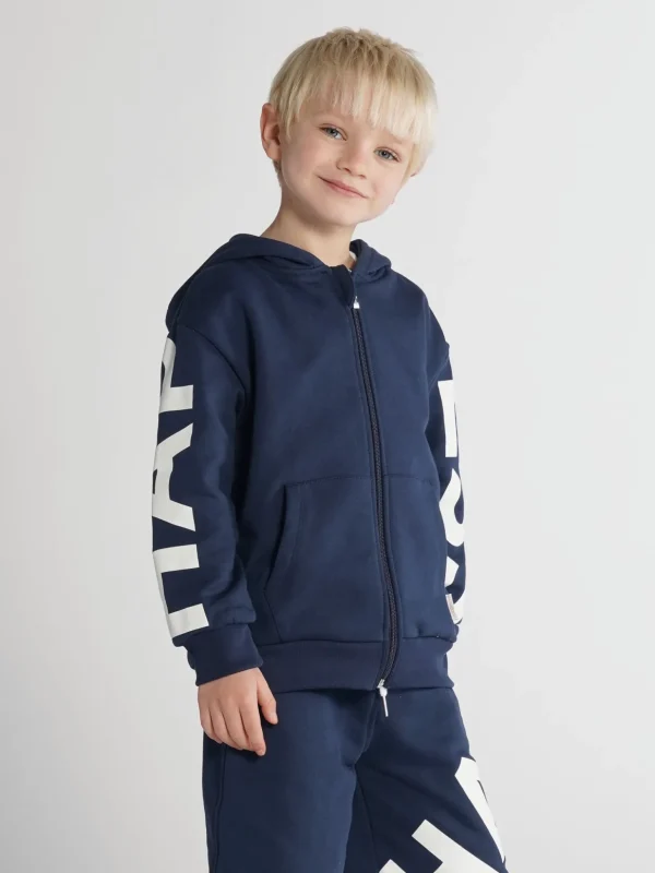 Felpa Zip Bimbo - Happiness Big Sleeves
