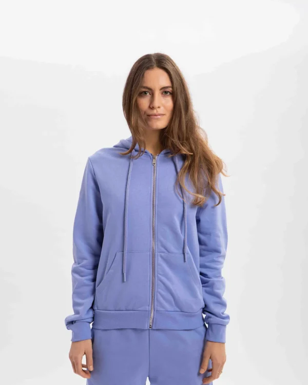 Felpa Zip Donna Essential