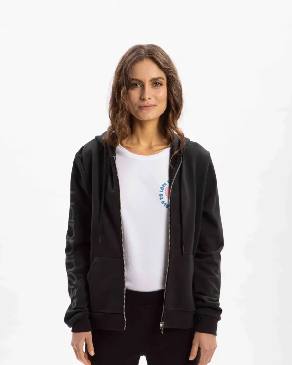 Felpa Zip Donna Essential