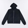 Felpa Zip in cotone felpato Donna Basic