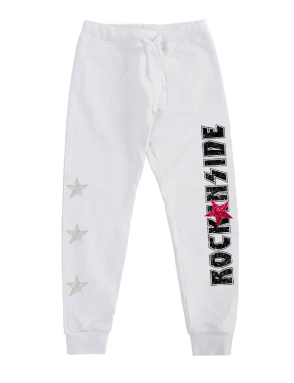 Pantalone Bambina - Turca Ro - Glitter & Patch - White
