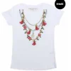 T-Shirt Bambina - Collana Strass
