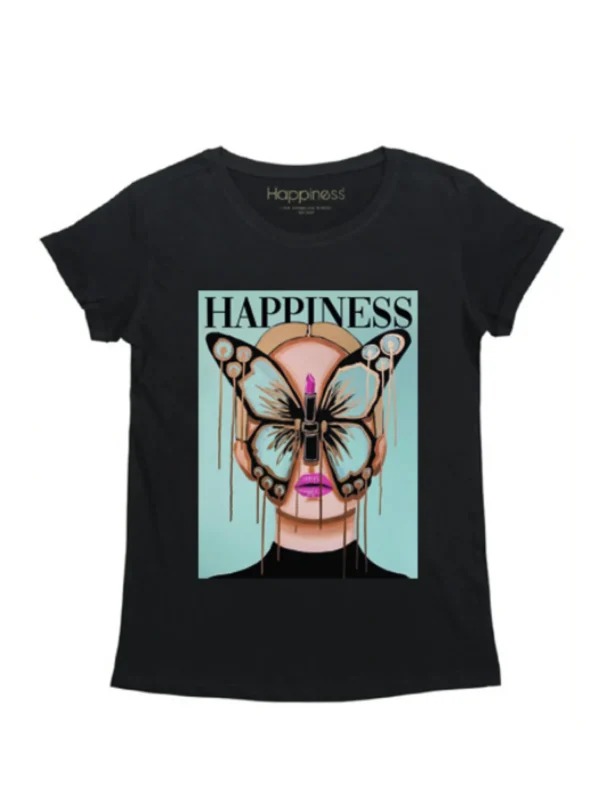 T-Shirt Bimba - Farfalla Lipstick MC4093