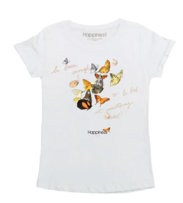 T-Shirt Bimba - Farfalle MC4058