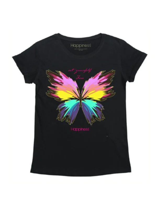 T-Shirt Bimba - Free Butterfly