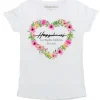 T-Shirt Bimba - Heart Flowers 4095