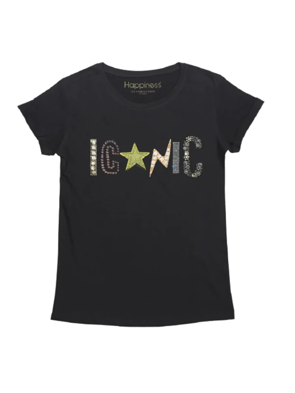 T-Shirt Bimba - Iconic Strass
