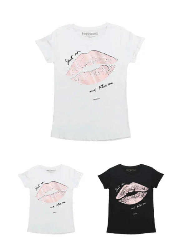 T-Shirt Bimba - Shut Up and Kiss