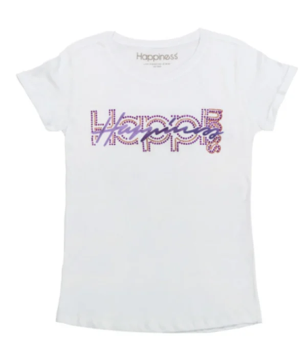 T-Shirt Donna - Happiness Strass SS4114