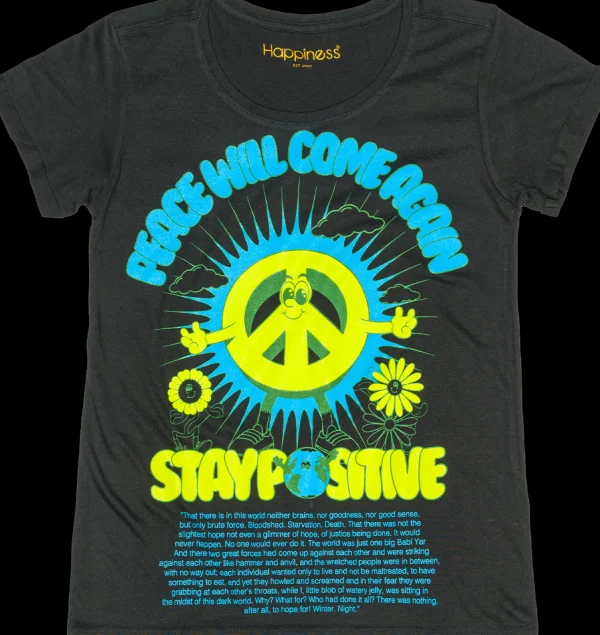 T-Shirt Donna - Peace Will Come Again Tricolor