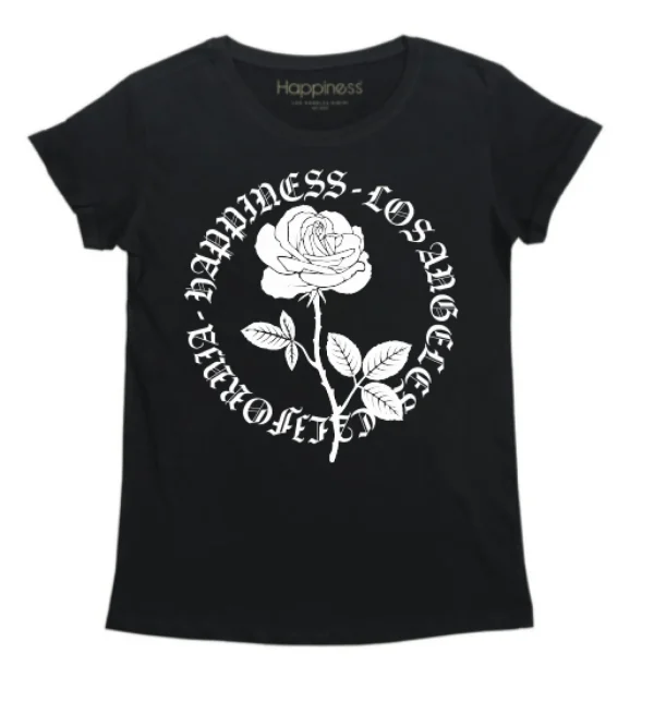 T-Shirt Donna - Rosa Bianca