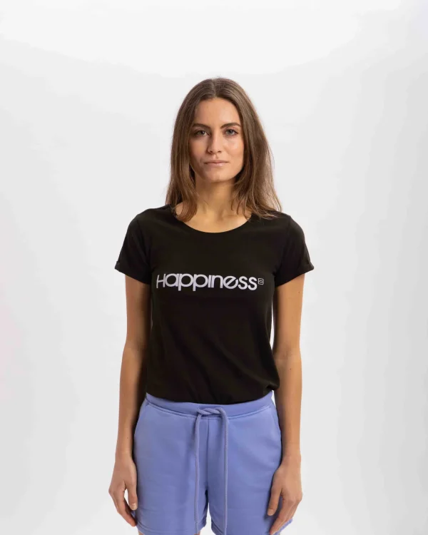 T-shirt Donna Graphics HAPPINESS® Original Violet
