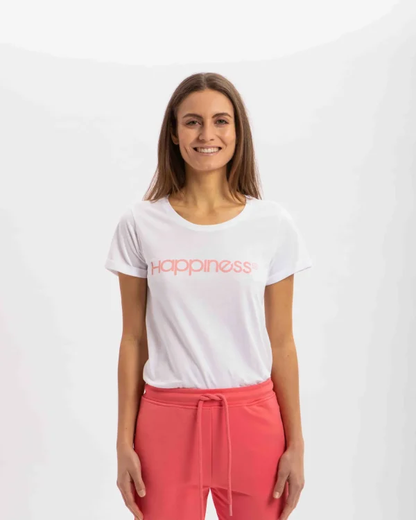 T-shirt Donna Graphics HAPPINESS® Original pink