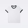 T-shirt Donna Scolara Fascia su Scollo e Maniche Basic