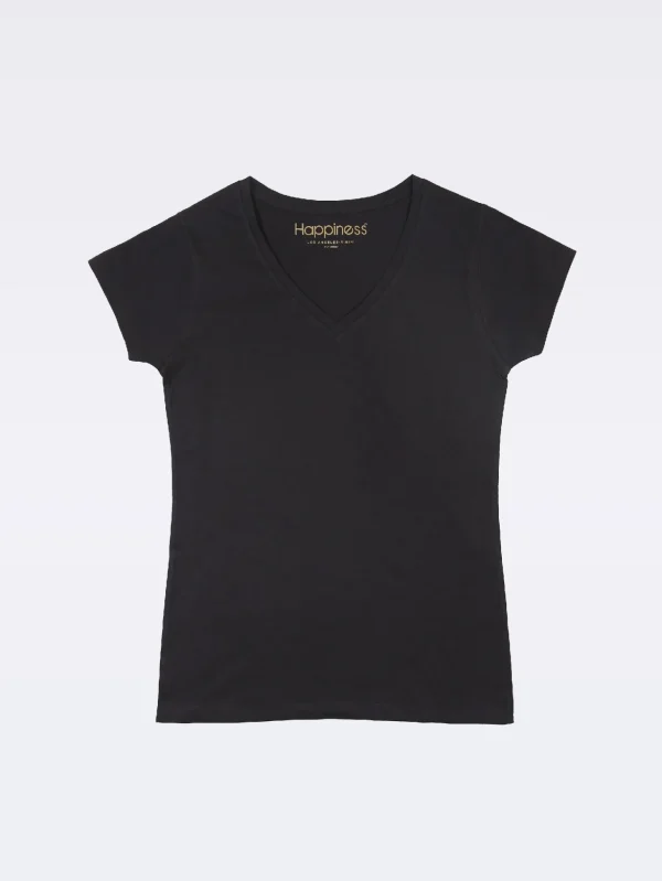 T-shirt Donna Scollo V Venice Basic
