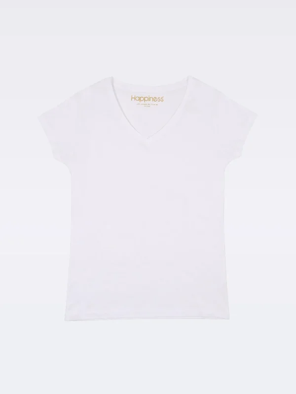 T-shirt Donna Scollo V Venice Basic