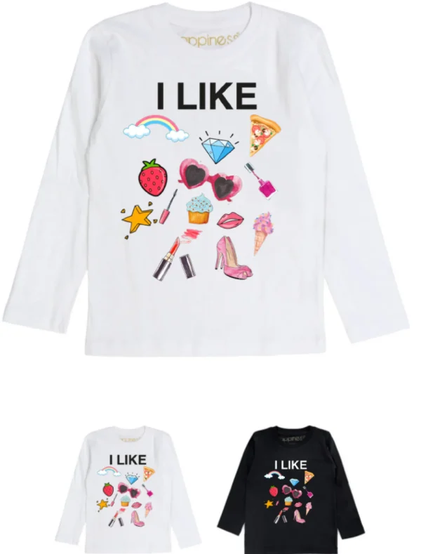 T-Shirt Long Sleeves Bimba - I Like