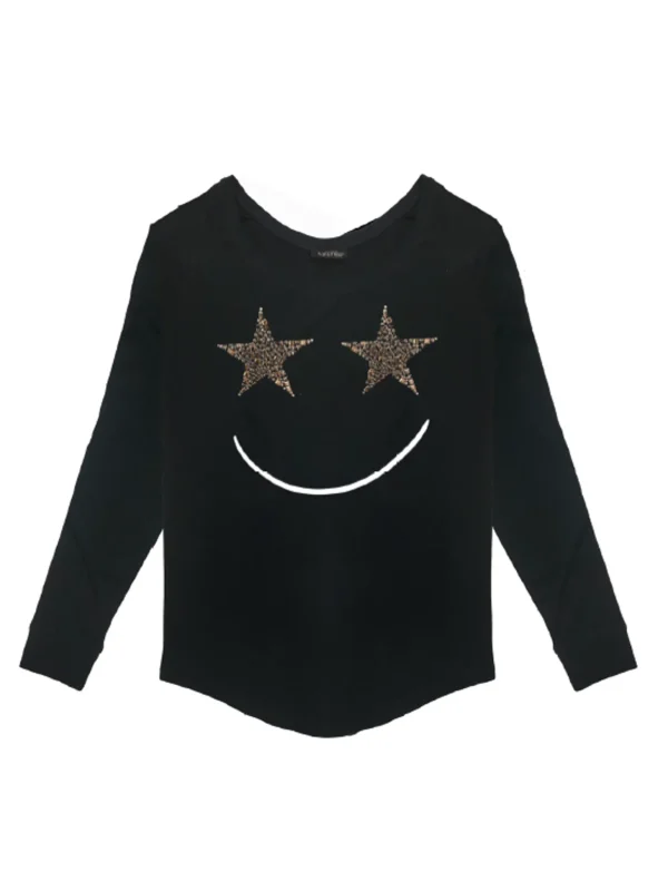 T-Shirt Long Sleeves Bimba - Smile Stars
