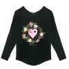 T-Shirt Long Sleeves Bimba - Heart Rose